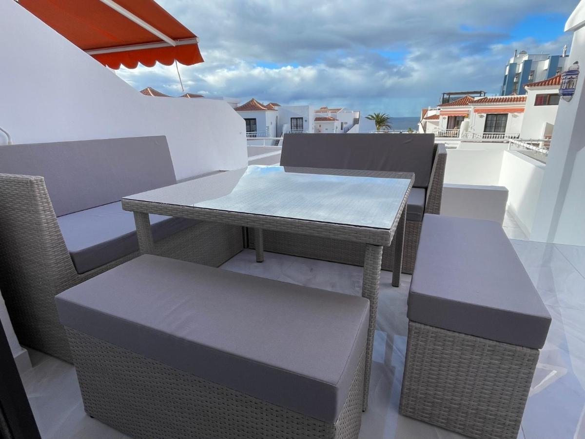 Luxury Diamond - Ocean View, Big Terraces, Air Con, Wifi Lejlighed Los Cristianos  Eksteriør billede