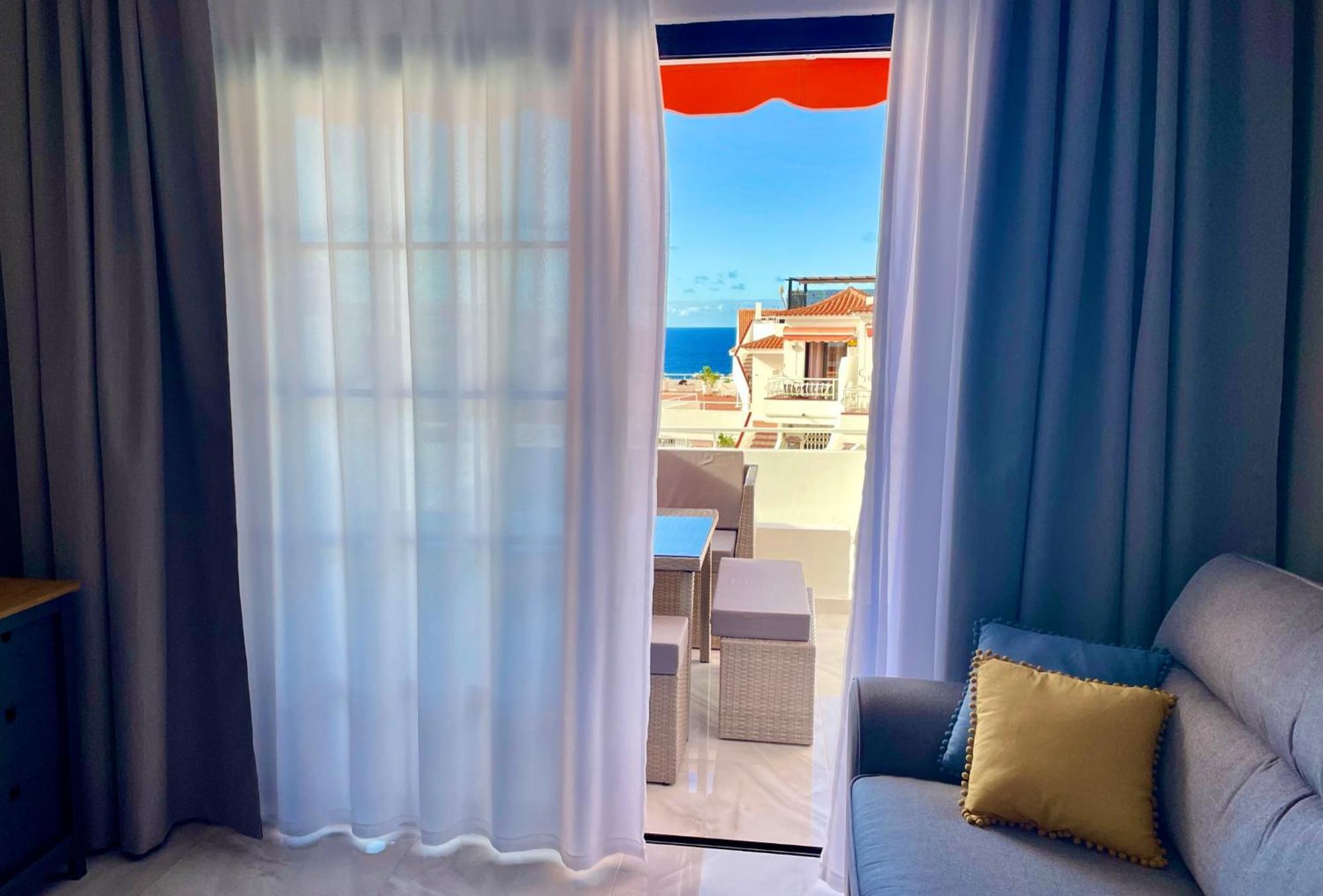 Luxury Diamond - Ocean View, Big Terraces, Air Con, Wifi Lejlighed Los Cristianos  Eksteriør billede