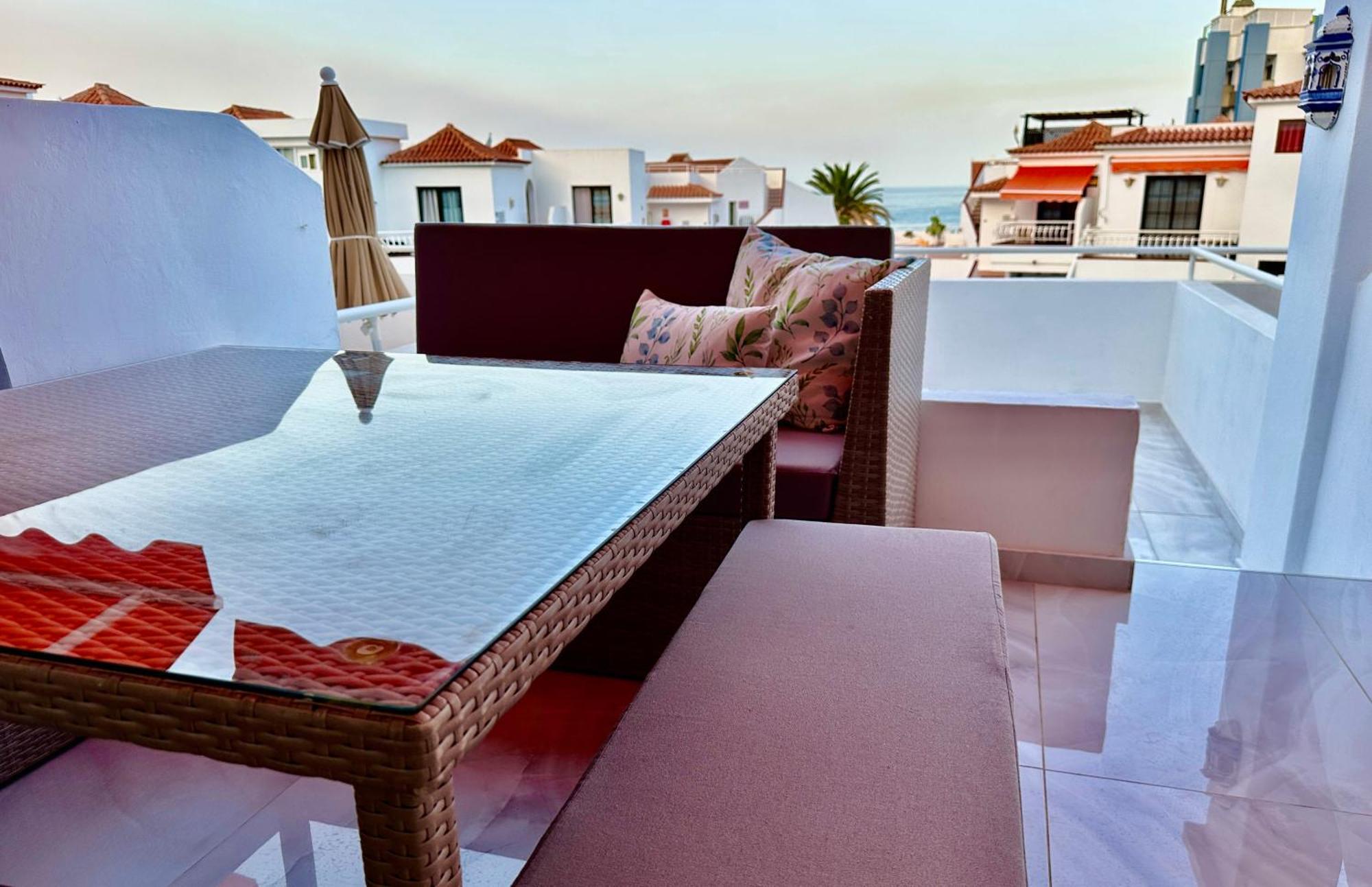 Luxury Diamond - Ocean View, Big Terraces, Air Con, Wifi Lejlighed Los Cristianos  Eksteriør billede