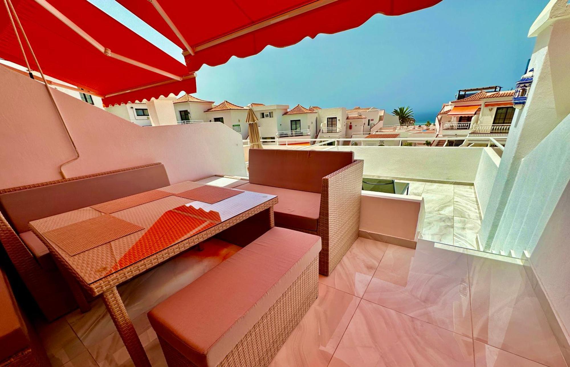 Luxury Diamond - Ocean View, Big Terraces, Air Con, Wifi Lejlighed Los Cristianos  Eksteriør billede